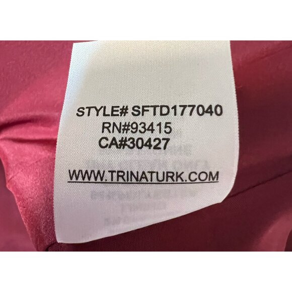 Trina Turk wine red bell sleeve knit dress size M/L NWT - Picture 12 of 12